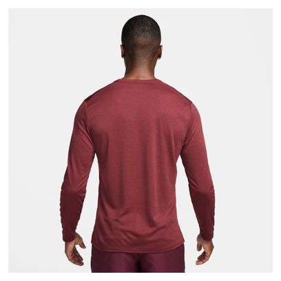 Nike Dri-Fit UV Miler Langarmshirt Rot