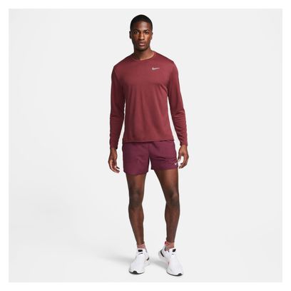 Nike Dri-Fit UV Miler Langarmshirt Rot