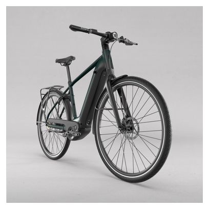 Elektrische Stadsfiets Btwin LD 920 E Hoog Frame Automatische Motor Owuru 702Wh 700mm Zwart 2023