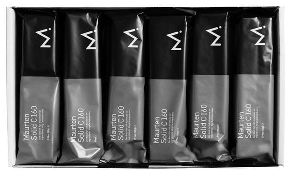 Pack of 12 Maurten Solid C 160 Energy Bars Cocoa 12x55g