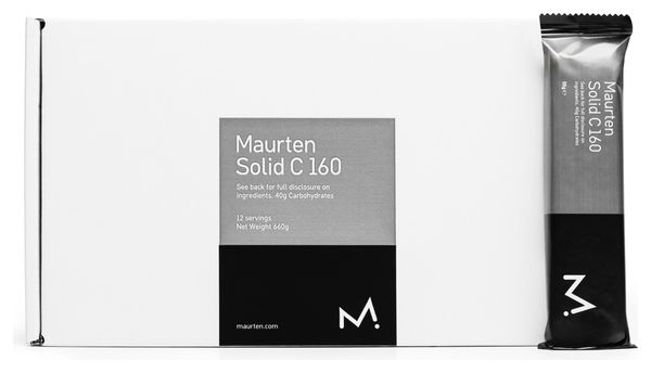 Pack of 12 Maurten Solid C 160 Energy Bars Cocoa 12x55g