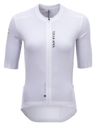 Unisex Van Rysel Racer 2 kurzärmeliges Trikot Weiß