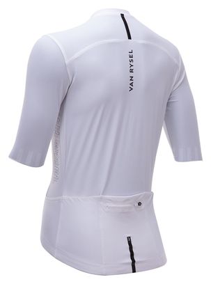 Unisex Van Rysel Racer 2 kurzärmeliges Trikot Weiß