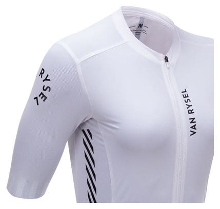 Unisex Van Rysel Racer 2 kurzärmeliges Trikot Weiß