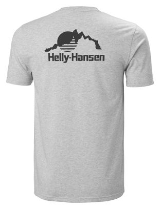 Helly Hansen Nord Grafisch Grijs T-Shirt