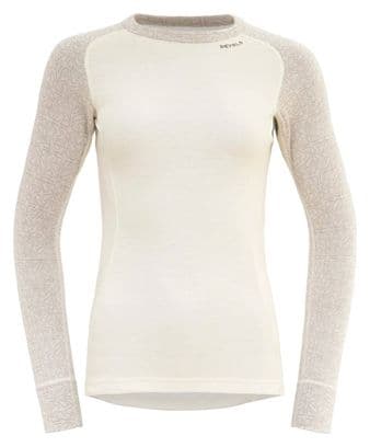 Camiseta de mujer Devold Duo Active Merino 205 Blanca