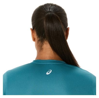 Maglia a maniche corte Asics Fujitrail Logo Blue Donna