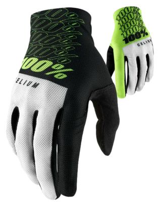 Pair of 100% Celium Gloves Neon Yellow / Black