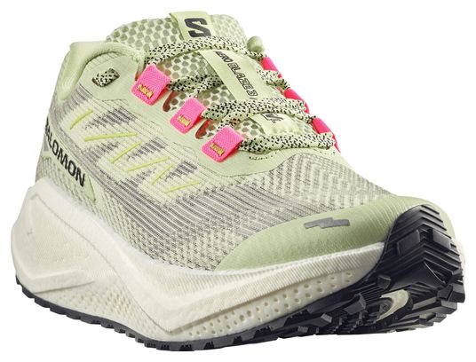 Salomon Aero Blaze 3 GRVL Running Shoes, Green/Pink, Women's