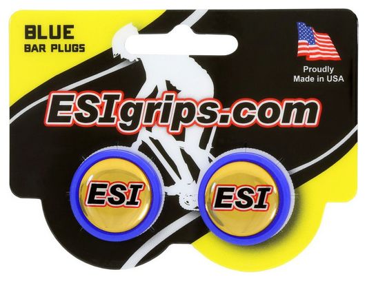 ESI Bar End Plugs Blue