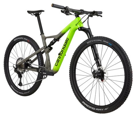 VTT Tout-Suspendu Cannondale Scalpel Carbon 2 29'' Shimano XT 12V Vert / Gris