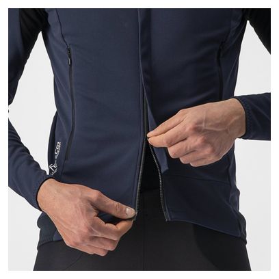 Chaqueta de manga larga Castelli Perfetto RoS 2 Azul oscuro/gris
