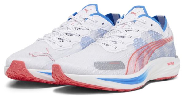 Puma Running Shoes Liberate Nitro 2 White / Blue / Red