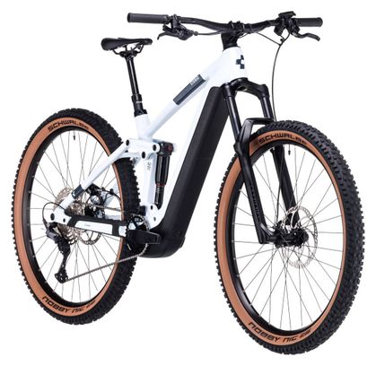 Cube Stereo Hybrid 140 HPC Pro 750 Electric Full Suspension MTB Shimano Deore 11S 750 Wh 27.5'' Frost White