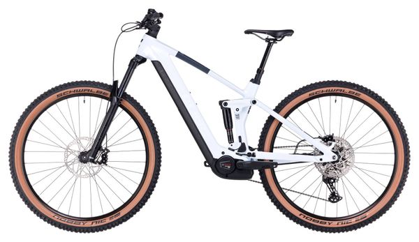 Cube Stereo Hybrid 140 HPC Pro 750 Electric Full Suspension MTB Shimano Deore 11S 750 Wh 27.5'' Frost White