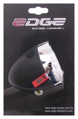 EDGE Phare Retro 3 Led - On/Off - Piles incluses - Noir/Chrome