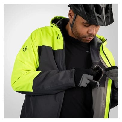 Veste Imperméable Endura Hummvee 3 en 1 Jaune Fluo / Noir