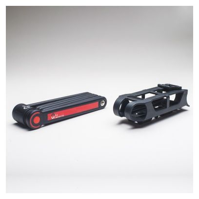 Qloc Security AP-850 opvouwbare antidiefstalbeveiliging, 850 mm + framehouder