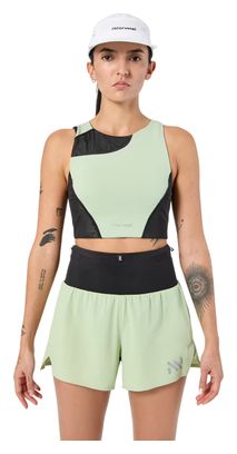 Crop top NNormal Trail verde para mujer