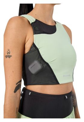 Crop top NNormal Trail verde para mujer