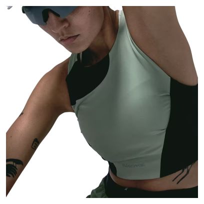 Crop top NNormal Trail verde para mujer