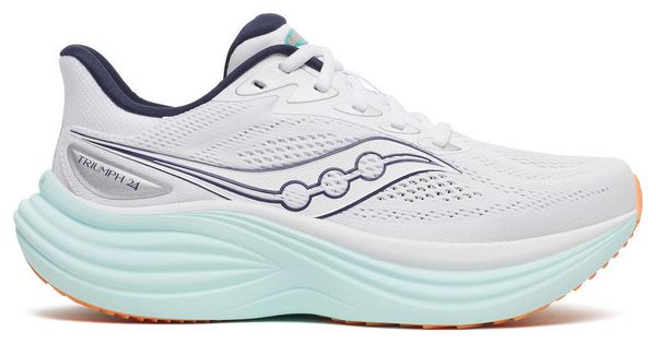 Saucony Triumph 24 hardloopschoenen, wit/blauw, dames