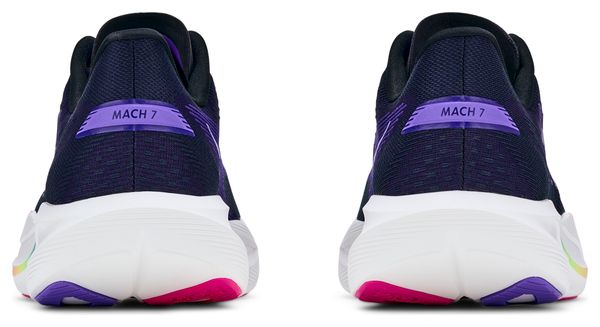 Hoka Mach 7 hardloopschoenen, zwart/meerkleurig, heren