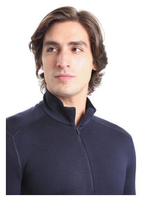 Baselayer Icebreaker 1/2 Zip Merino 260 Tech Bleu