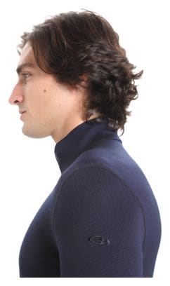 Baselayer Icebreaker 1/2 Zip Merino 260 Tech Bleu