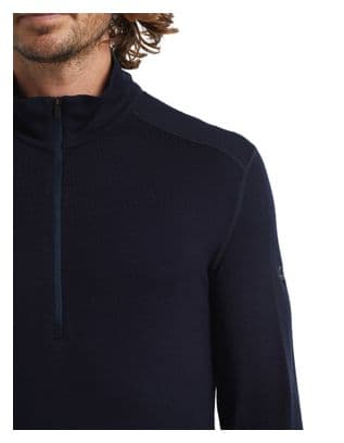 Baselayer Icebreaker 1/2 Zip Merino 260 Tech Bleu