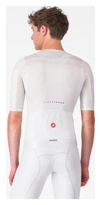 Maillot à Manches Courtes Castelli Aero Race 8S Homme Blanc