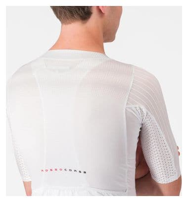 Maillot à Manches Courtes Castelli Aero Race 8S Homme Blanc