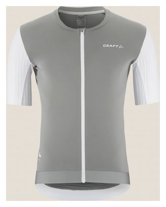 Maillot vélo à manches courtes Craft ADV Aero Beige/Blanc Homme