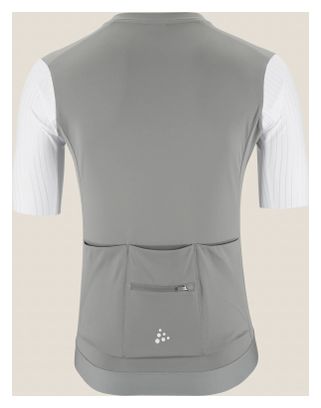 Maillot vélo à manches courtes Craft ADV Aero Beige/Blanc Homme