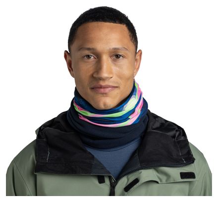 Girocollo in pile Buff Blu/Rosa