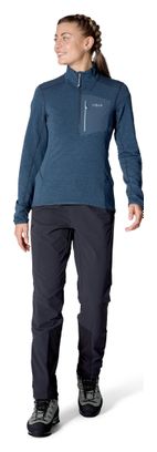 Pile RAB Ascendor Light 1/2 Zip Donna Blu