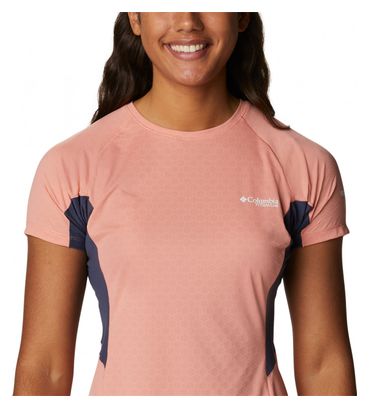 T-Shirt Columbia Titan Pass Ice Rouge Femme