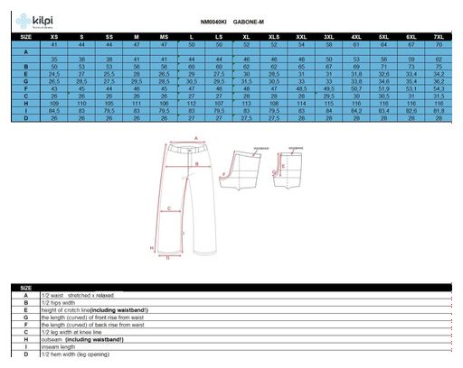 Pantalon hiver homme Kilpi GABONE-M