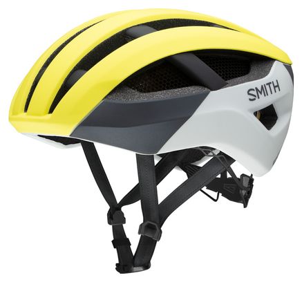 Route Smith Network Mips Casco amarillo fluo mate