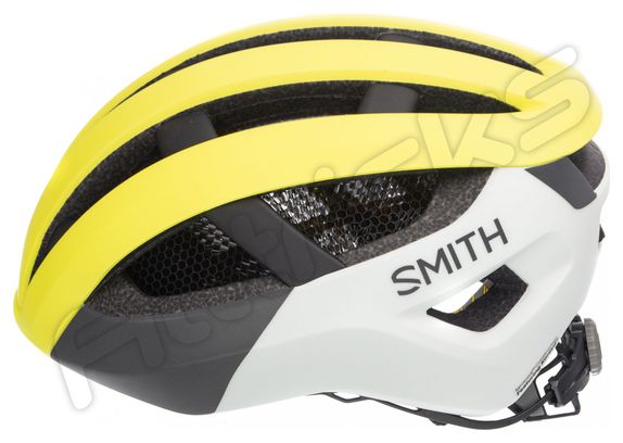 Casque Route Smith Network Mips Jaune Fluo Mat 