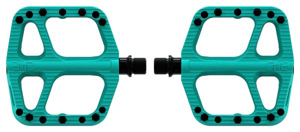 Pair of OneUp Small Composite Turquoise Blue Pedals