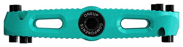 OneUp Small Composite Blue Turquoise Pedalen