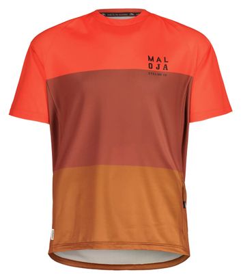 Short Sleeve MTB Jersey Maloja BarettiM. Multi Orange