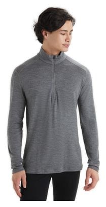 Baselayer Icebreaker 1/2 Zip Merino 260 Tech Grau