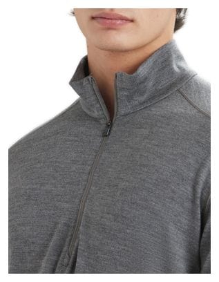 Baselayer Icebreaker 1/2 Zip Merino 260 Tech Grau