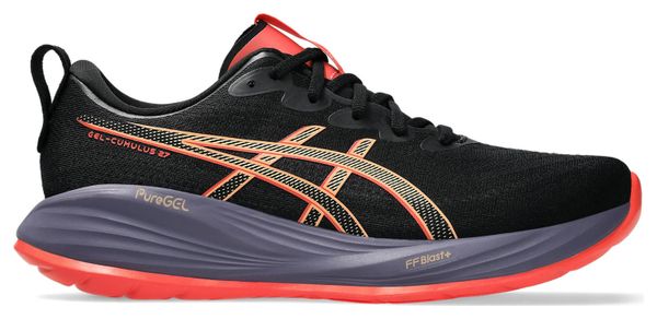 Chaussures Running Asics Gel-Cumulus 27 Noir/Corail Homme