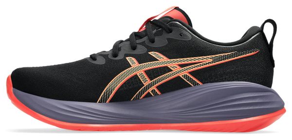 Chaussures Running Asics Gel-Cumulus 27 Noir/Corail Homme