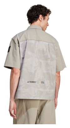 Chemise zippée adidas Terrex National Geographic Beige Homme