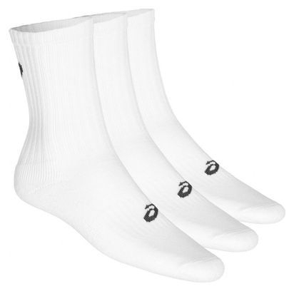 Pack de 3 paires de Chaussettes Asics Crew Blanc Unisex