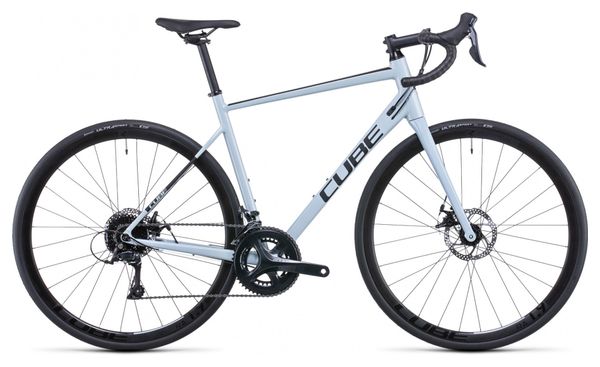 Bici da strada Cube Attain Pro Shimano Sora 9S 700 mm Sky Grey